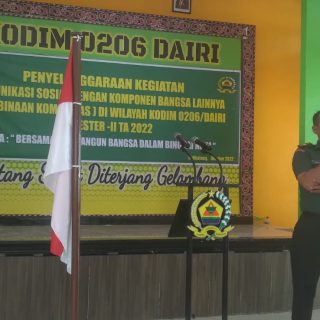 Kodim 0206 Dairi Gelar Komunikasi Sosial (Komsos) Dengan Komponen Bangsa