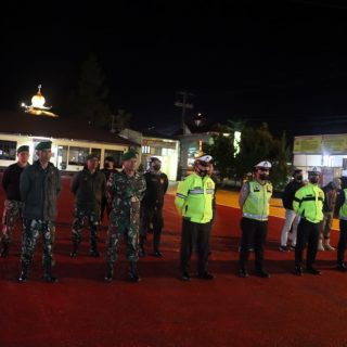 Polres Dairi Gelar Patroli Gabungan Bersekala Besar.