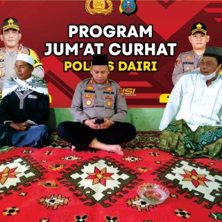 Kapolres Dairi gelar Jumat Curhat Guna Menyampaikan Pesan-Pesan Kamtibmas