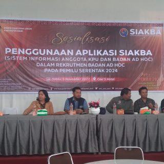 KPU Dairi Gelar Sosialisasi Penggunaan Aplikasi SIAKBA