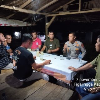 Kapolsek Tigalingga Bersama Camat Tigalingga Himbau Larangan Permainan Judi Dalam Bentuk Apapun Di Kecamatan Tigalingga