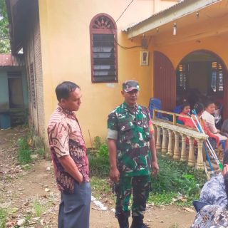 Ciptakan Rasa Aman ,Babinsa Kiramil 05 Tanah Pinem,Laksanakan Pengamanan Rumah Ibadah.