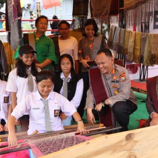 Begini Kata Kapolres Dairi AKBP Wahyudi Rahman SH.SIK.MM, Saat Menyapa Warga Di Acara Pesta Tugu Silalahi.