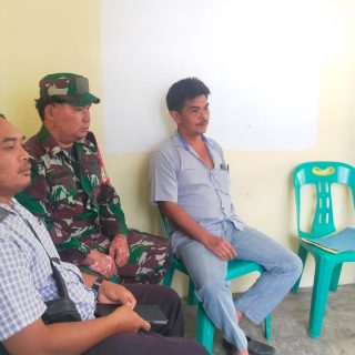 Jalin Hubungan Silahturahmi&nbsp; , Babinsa Koramil 05 Kuta Buluh Komsos Dengan Warga Binaan.