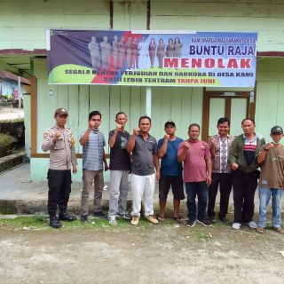Polsek Buntu Raja Bersinergi Dengan Warga dan Insan Pers Melalui Bhabinkamtibmas.