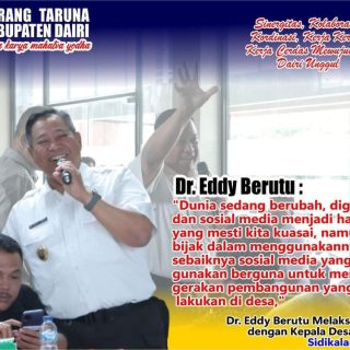 Bupati Dairi : Berikan Respon Baik Atas Keluhan Warga di Sosmed