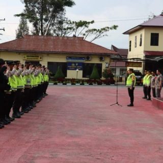 Apel Persiapan Polres Dairi Dalam Pengamanan Perayaan Natal Tahun 2022 Di Wilayah Kabupaten Dairi