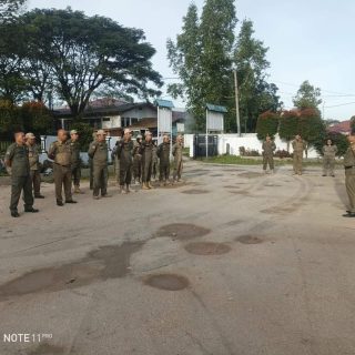 Hari Pertama  Masuk Kerja Di Awal Tahun 2023,Satpol PP Dairi Laksanakan Apel Pagi