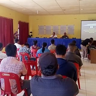 Koramil 07 Salak  Mengadakan Sosialisasi Dan Rekrutmen Komcad Di Kantor Desa Boang Manalu