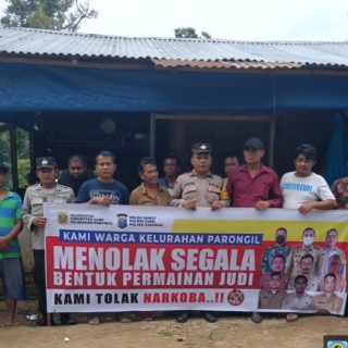 Polsek Parongil Polres Dairi Berikan Himbauan Larangan Permainan Judi Dalam Bentuk Apapun Di Wilayah Hukum nya.