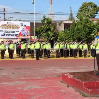 Sambut Operasi Ketupat Toba Tahun 2023 , Polres Dairi Gelar Kesiapan dan Pengecekan Kendaraan Dinas