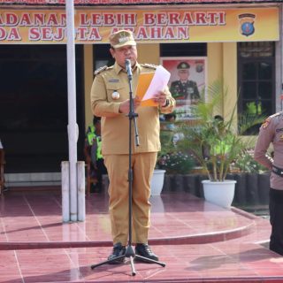 Bupati Dairi Pimpim Apel Gelar Pasukan Ops Ketupat Toba 2023 Di Mapolres Dairi