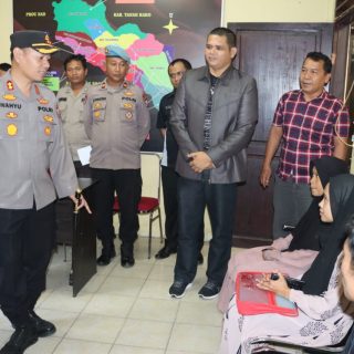 Pastikan Masyarakat Terlayani Dengan Baik, Kapolres Dairi Cek Pelayanan Publik Di Polres