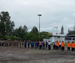 Siaga Karhutla, Pemkab Pak Pak Bharat Bersama TNI-POLRI Gelar Apel Pasukan