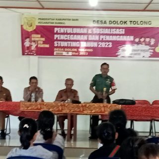 Dukung Program Kesehatan Masyarakat Babinsa Hadiri Rapat Rembuk Stunting
