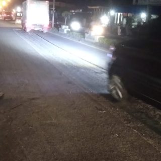 Lagi..!! Proyek Tambal Sulam Jalan Nasional  Kembali Memakan Korban