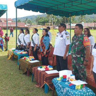 Bersama Muspika,Babinsa Koramil 06 Kerajaan Hadiri Pelepasan Wisuda PAUD Sekecamatan Tinada
