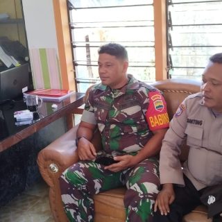 Wujudkan Sinergitas 3 Pilar,Babinsa Bersama Bhabinkamtibmas Sambangi Lurah Parongil
