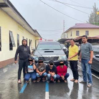 Terduga Pelaku Pencurian Mobil Di Amankan Sat Reskrim Polres Dairi