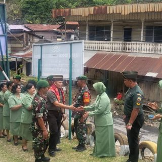 Komandan Kodim 0206 Dairi,Kunjungi Koramil 05 Tanah Pinem