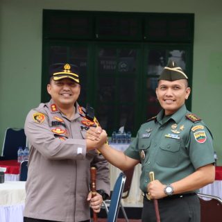 Wujud Sinergitas TNI-POLRI,Kapolres Dairi  Sambangi Markas Kodim 0206 Dairi