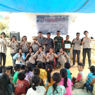 Babinsa Koramil 05 Tanah Pinem,Laksanakan Giat Pengamanan Aksi Sosial Mahasisa ADP V
