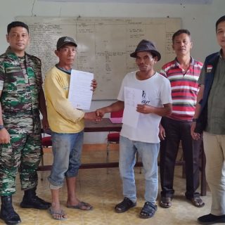 Babinsa Koramil 03 Parongil Bersama Bhabinkamtibmas Bantu Mediasi Warga Berselisih Paham