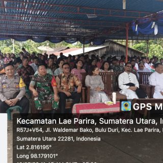 Babinsa Koramil 03 Parongil,Hadiri Acara Pesta Pemberkatan Gereja Katolik STASI Palipi Parongil