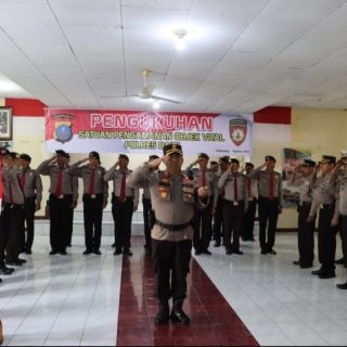 Pengukuhan Satuan Pengamanan Objek Vital (Sat Pamobvit) Di Polres Dairi Secara Daring