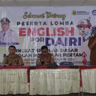 Dinas Pendidikan Dairi Selenggarakan English for Dairi, Diikuti 400 Siswa SD-SMP
