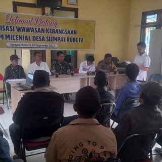 Danramil 06 Kerajaan Sosialisasi Wawasan Kebangsaan Di Desa Siempat Rube IV