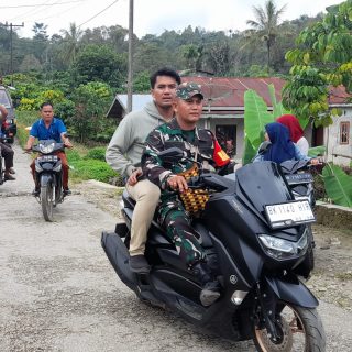 Babinsa Koramil 06 Kerajaan,Laksanakan Monitoring Dan Pengamanan Kampanye Pilkades Di Desa Perpulungan