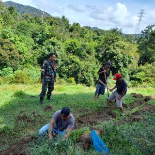 Melalui Komsos, Babinsa Koramil 06 Kerajaan Beri Motivasi Kepada Petani
