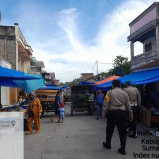 Jaga Situasi Kamtibmas Aman Dan Kondusif,Personil Polsek Tigalingga Lakukan Patroli Pasar
