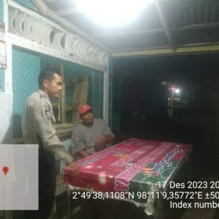 Patroli Blue Light..!! Personil Polsek Bunturaja Lakukan Sambang Di Tengah Masyarakat