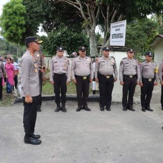 Cek Kesiapan Personil Pada Pengamanan Pemilu 2024, Kapolres Dairi Lakukan Kunjungan Kerja