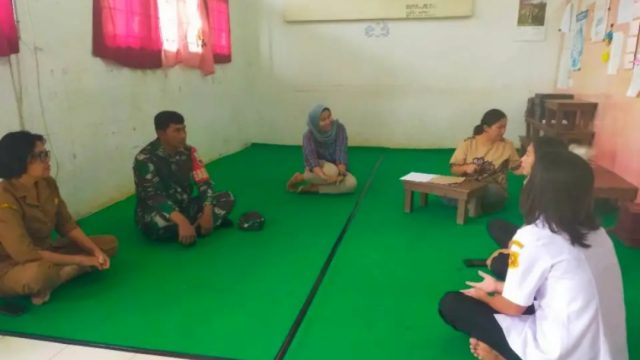 Babinsa Koramil 05 Tanah Pinem Berkunjung Kesalah Satu Sekolah Dasar Di Wilayah Binaan