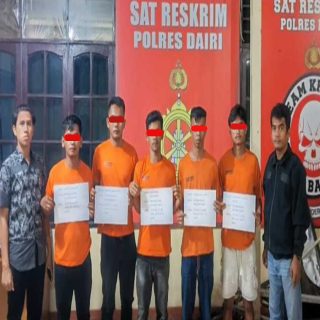 Aniaya PSS..!! Lima Pemuda Di Tangkap Sat Reskrim Polres Dairi