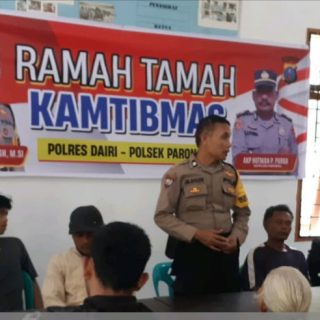 Jelang Pilkada 2024, Bhabinkamtibmas Polsek Parongil Gelar Ramah Tamah Bersama Warga