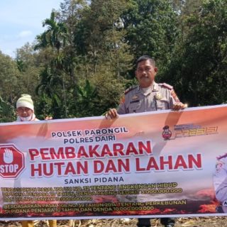 Antisipasi Kerusakan Lingkungan,Polsek Parongil Himbau Masyarakat Tidak Bakar Lahan Dan Hutan