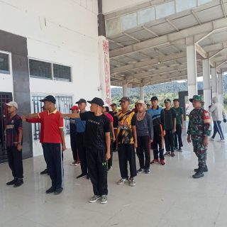 Jelang HUT RI Ke-79,Babinsa Latih Paskibraka Tingkat Kabupaten