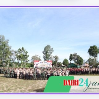 Apel Bersama, Polres Dairi dan TNI Siap Amankan Pilkada Dairi 2024