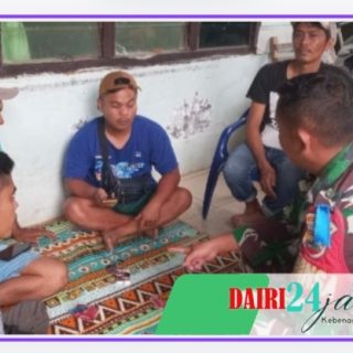 Manfaatkan Waktu Luang, Babinsa Anjangsana Kerumah Warga dan Menggelar Komunikasi Sosial