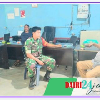 Serka Syahrizal Umri Laksanakan Komsos Bersama Perangkat Desa Liang Jering