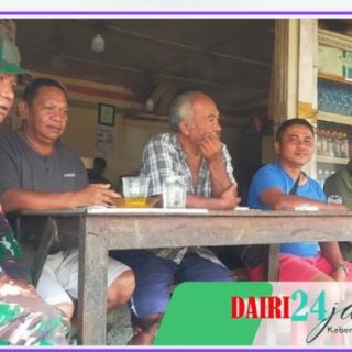 Sertu Hasanadi Komsos Bersama Warga Desa Kuta Buluh