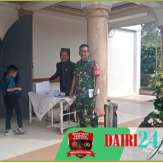 Babinsa Lakukan Pengamanan Ibadah Umat Nasrani