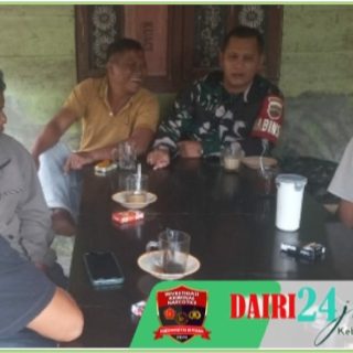 Komsos Dengan Warga, Babinsa Ajak Masyarakat Sukseskan Pemilu Damai