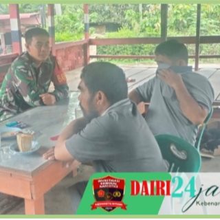 Ciptakan Kedekatan Dengan Warga Binaan, Babinsa Koramil 05/ Tanah Pinem Komsos Dengan Warga Desa Lau Njuhar