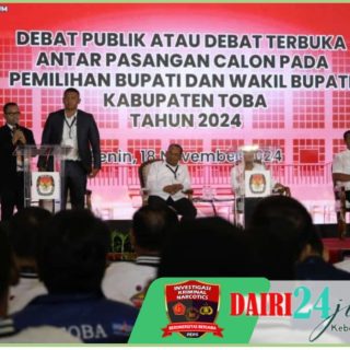 Debat Pilbub Toba Berjalan Lancar, Pjs. Bupati Toba Apresiasi KPUD dan Ketiga Paslon