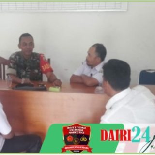 Tingkatkan Hubungan Baik, Babinsa Komsos Dengan Perangkat Desa Maholida